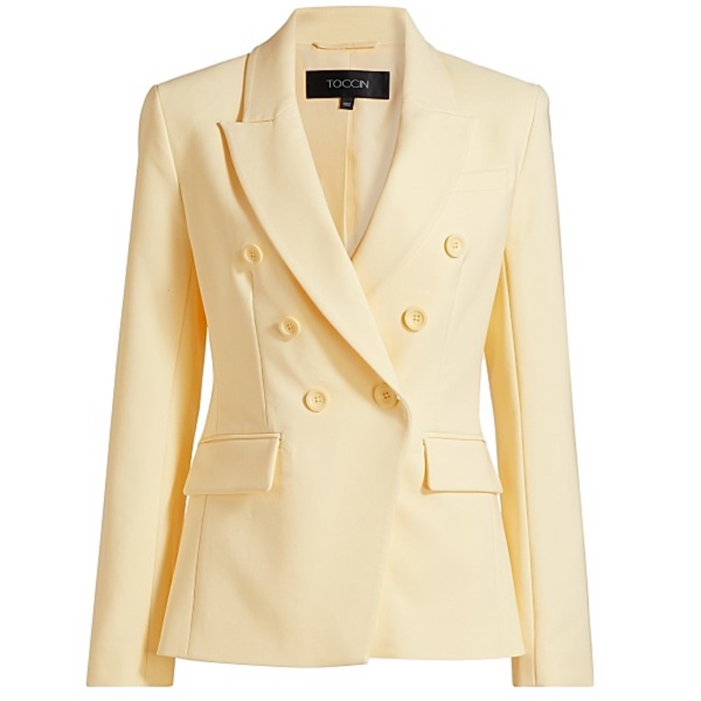 Toccin Kylie Double Breasted Blazer Butter Color